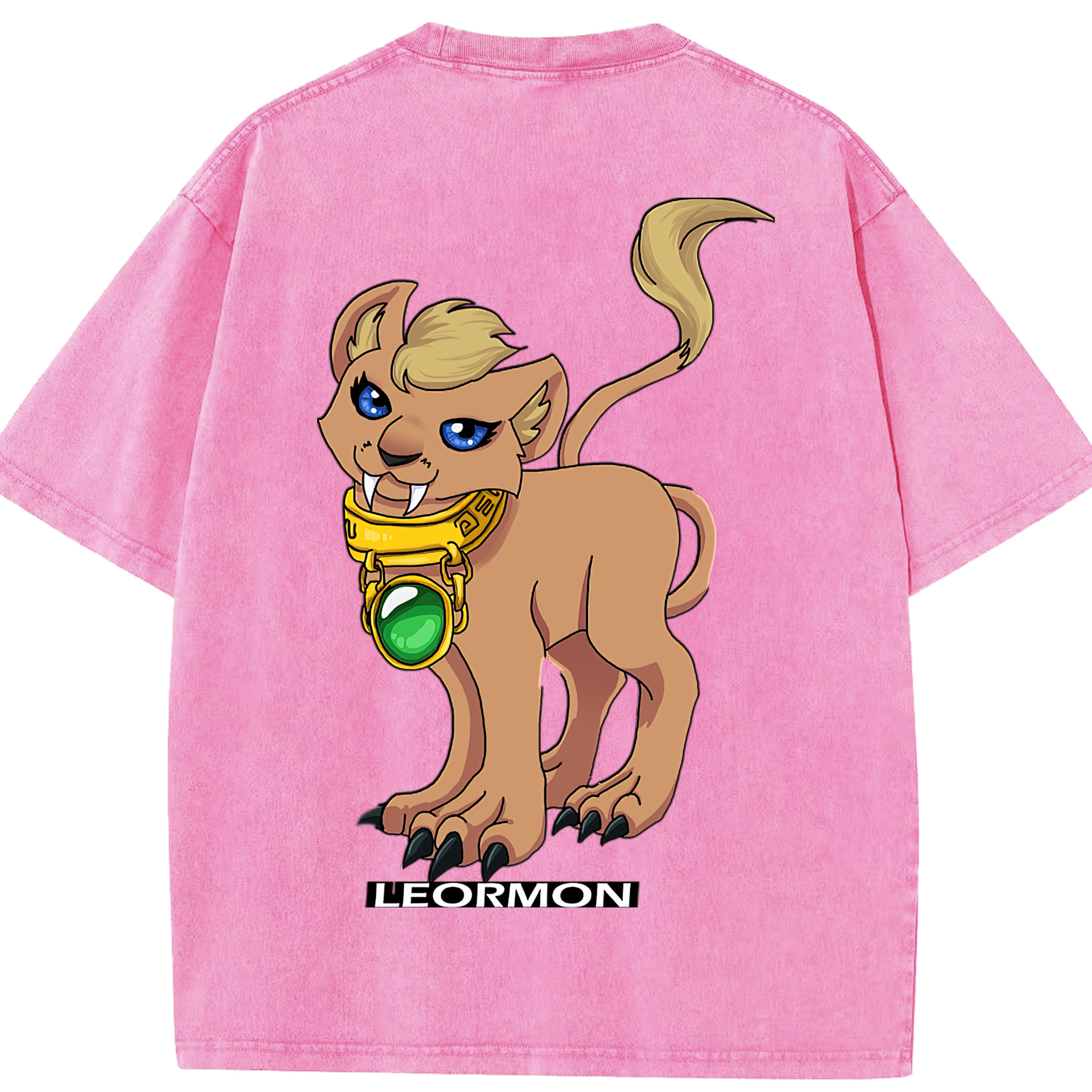 （画像用） Digimon デジタルモンスター/デジモン 綿100% ヴィンテージ風 半袖Tシャツ（背面プリント）